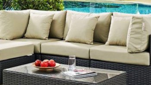Những mẫu sofa đẹp từ mây nhựa trắng