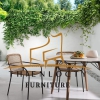 GHẾ CAFE ĐAN DÂY DÙ XÁM MSP:35