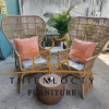 BỘ BÀN GHẾ TRE SOFA  ĐAN SỢI NHỰA GIẢ MÂY CAO CẤP CHUYÊN DÙNG NGOÀI TRỜI MSP:22