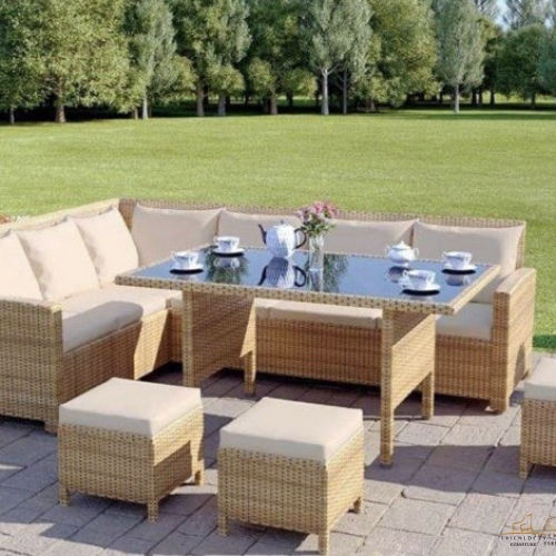 BÀN GHẾ SOFA NGOÀI TRỜI GIẢ MÂY 06