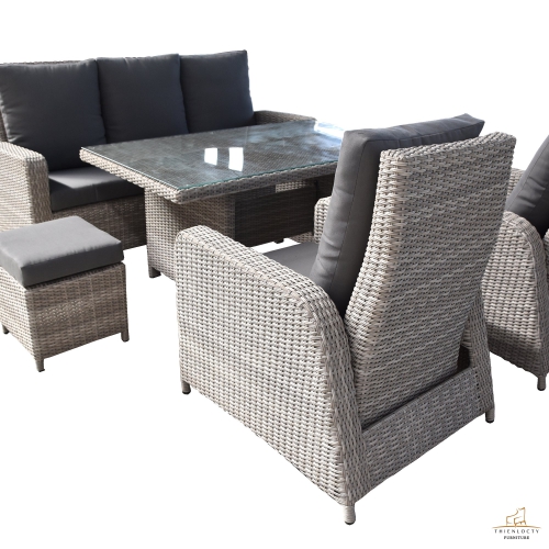 BÀN GHẾ SOFA NGOÀI TRỜI GIẢ MÂY 24