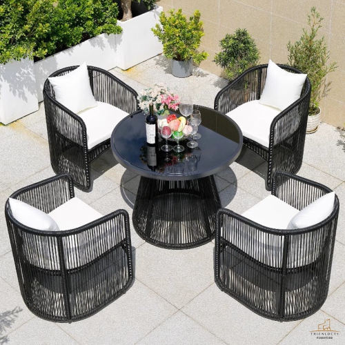 BÀN GHẾ MÂY NHỰA MGN11