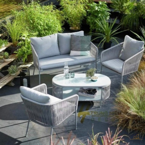 BÀN GHẾ SOFA NGOÀI TRỜI GIẢ MÂY 18