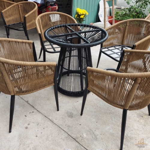 BỘ BÀN GHẾ CAFE SÂN VƯỜN CAO CẤP CHUYÊN DÙNG NGOÀI TRỜI