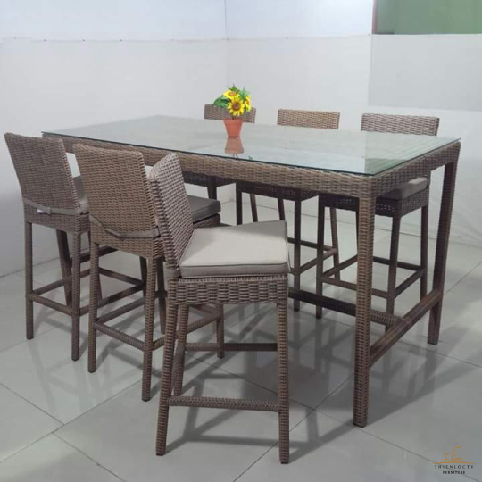 BÀN GHẾ MÂY NHỰA MGN20