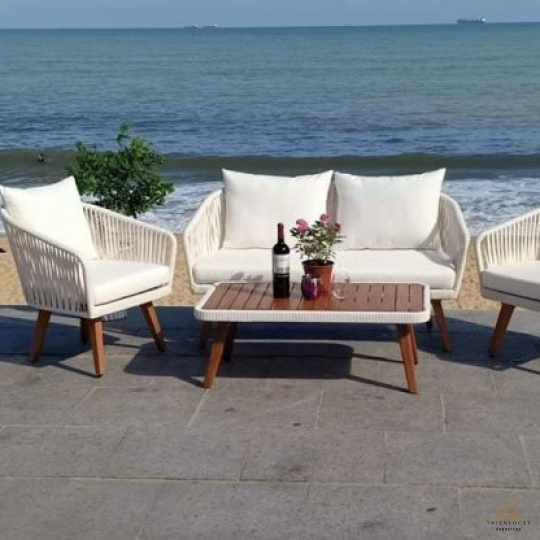 BÀN GHẾ SOFA PHÒNG KHÁCH GIẢ MÂY 02 