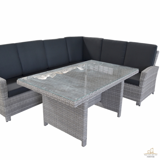 Sofa mây nhựa ngoài trời giả mây  01