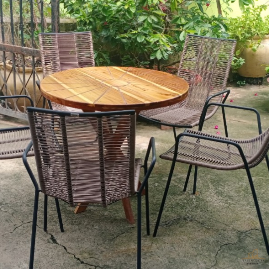 BÀN GHẾ MÂY NHỰA MGN04