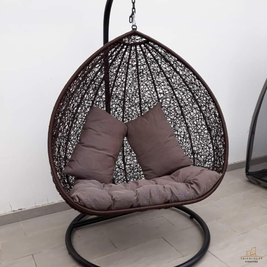 Xích đu mây nhựa XD02