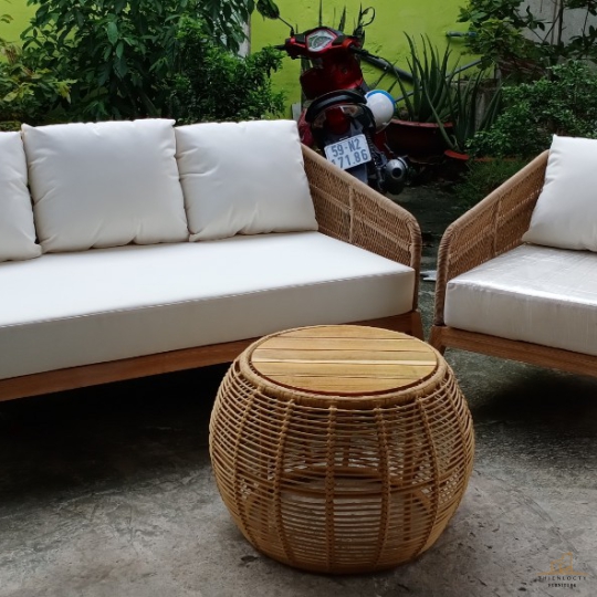BÀN GHẾ SOFA NGOÀI TRỜI GIẢ MÂY 17