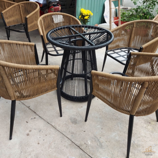 BỘ BÀN GHẾ CAFE SÂN VƯỜN CAO CẤP CHUYÊN DÙNG NGOÀI TRỜI