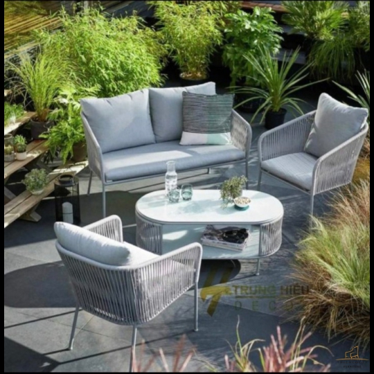 BÀN GHẾ SOFA NGOÀI TRỜI GIẢ MÂY 18
