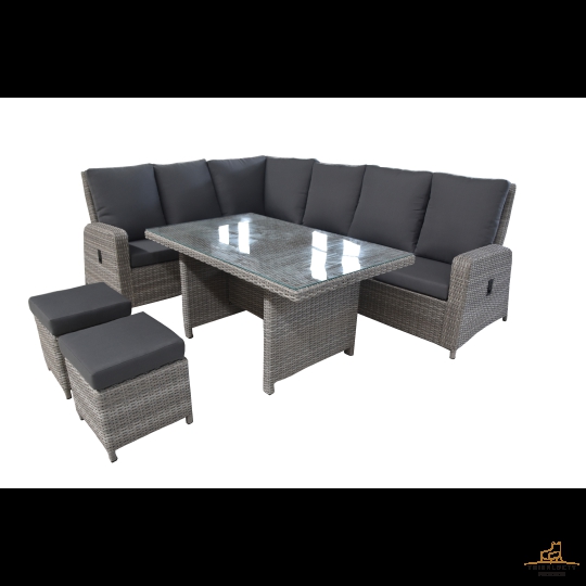 Sofa mây nhựa ngoài trời giả mây  01
