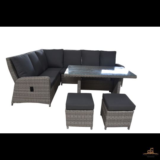 Sofa mây nhựa ngoài trời giả mây  01