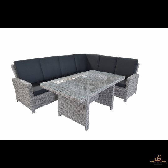 Sofa mây nhựa ngoài trời giả mây  01