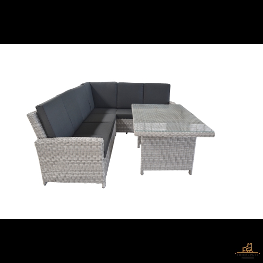 Sofa mây nhựa ngoài trời giả mây  01