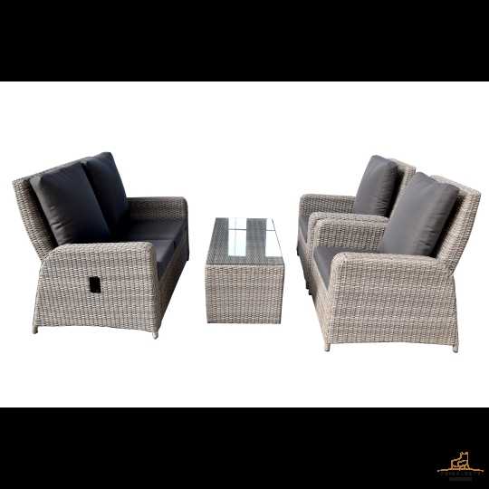 Sofa mây nhựa ngoài trời giả mây  01