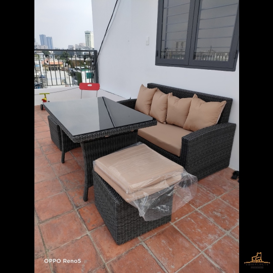 BỘ SOFA GIẢ MÂY CHUYÊN DÙNG CHO NGOÀI TRỜI MSP:17