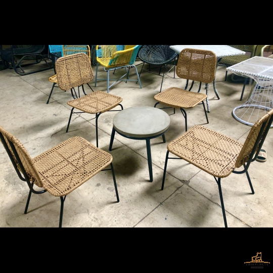 GHẾ CAFE ĐAN SỢI DÂY NHỰA MGM:08
