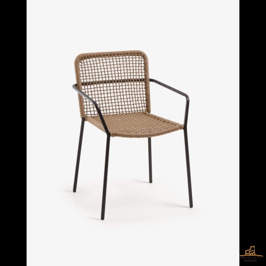 GHẾ CAFE ĐAN DÂY DÙ XÁM MSP:35