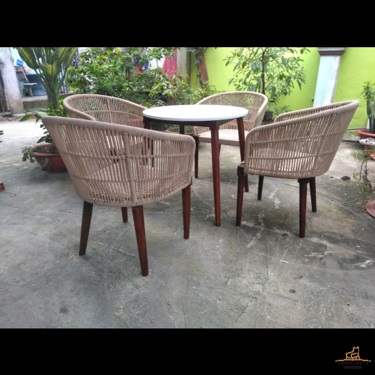 BÀN GHẾ MÂY NHỰA MGN10
