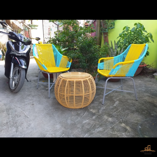 BÀN GHẾ MÂY NHỰA MGN01