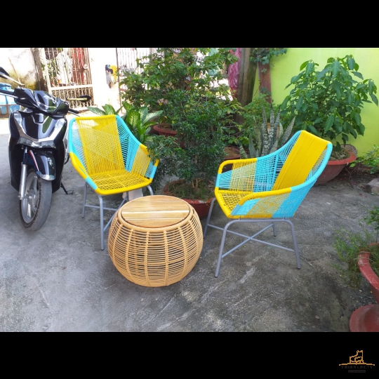 BÀN GHẾ MÂY NHỰA MGN01